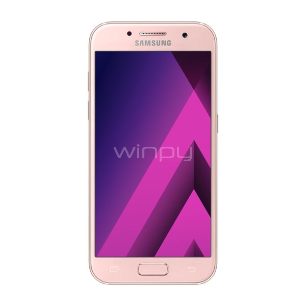 Celular Samsung Galaxy A3 2017 (LTE, 2GB RAM, 16GB, Amoled 4,7, Android, Rosado)