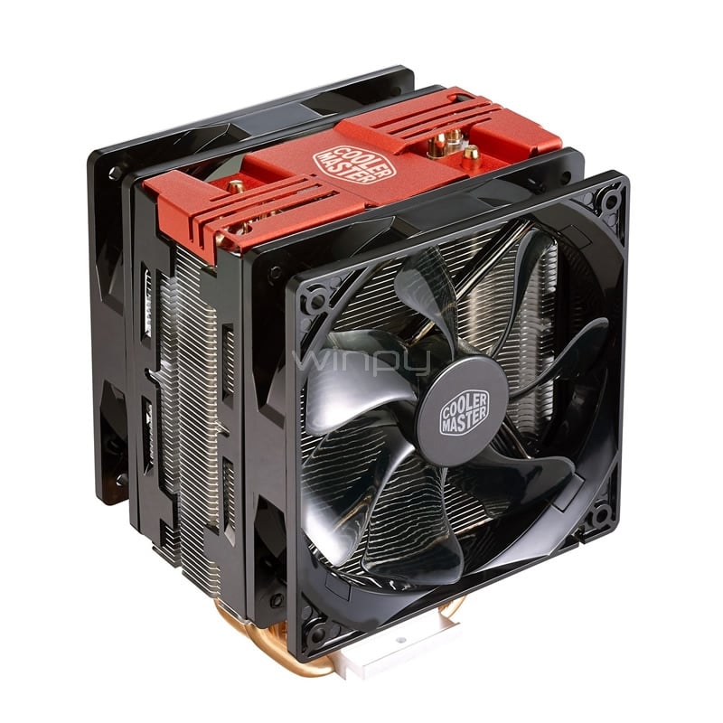 Disipador Cooler Master Hyper 212 LED Turbo (Intel-AMD, RED)