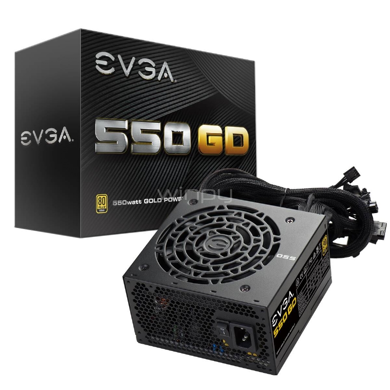 Fuente de poder EVGA 550 GD (550 Watts, Certificada 80+ Gold)