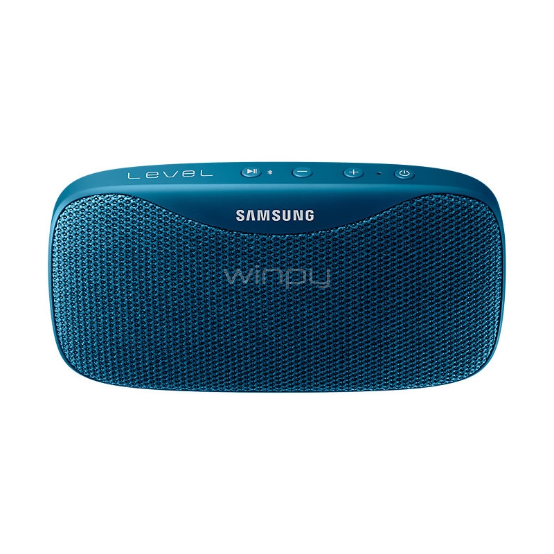 Parlantes Portatil Samsung Level Box Slim (Bluetooth, Resistente al agua, hasta 30 horas, Azul)