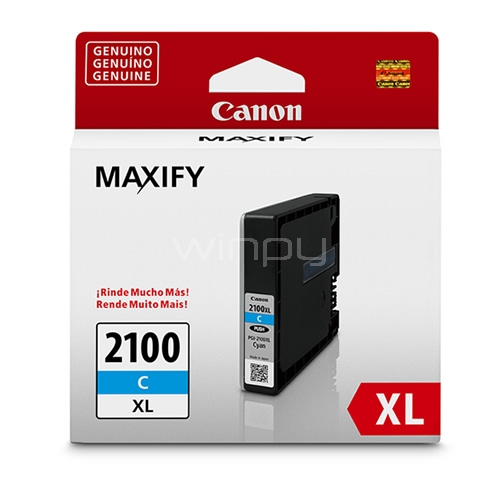 Cartridges de Tinta Canon PGI-2100XL Cyan