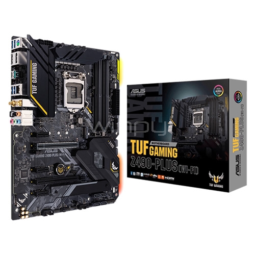 Placa Madre ASUS PRIME Z490-P (LGA1200, DDR4 2133/4600MHz, M.2 x2, RGB