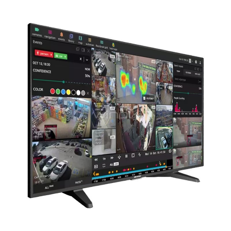 Monitor Hikvision de 31.5“ (LED, Full HD, 60Hz, HDMI+VGA, Vesa)