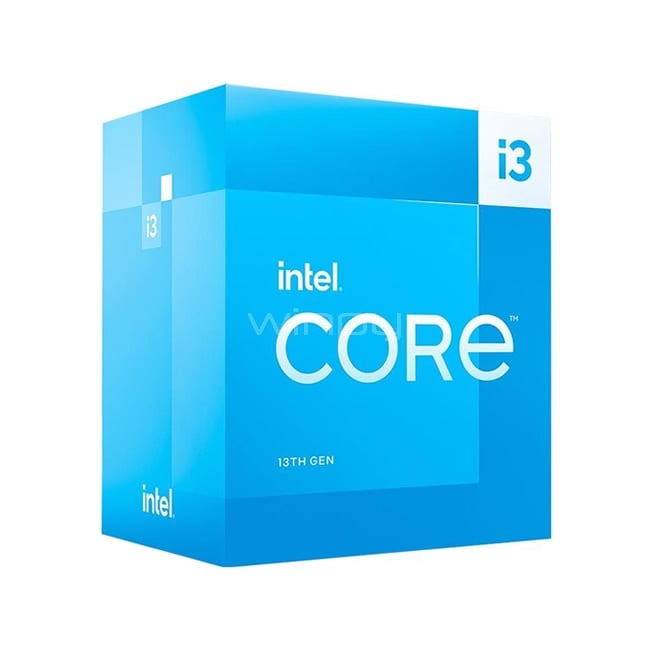 Procesador Intel Core i3-13100 Raptor Lake (LGA1700, 4 Cores, 8 Hilos, 3.4/4.5GHz)