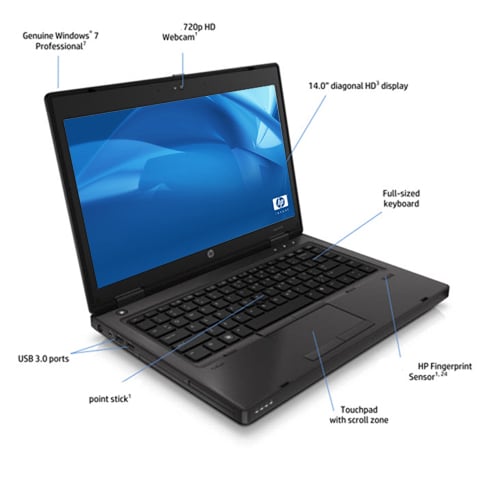 Notebook HP ProBook 6470b D8D58LT (i5, 4GB, 500GB HDD, Win 7 Pro)