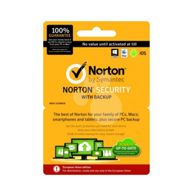 Norton security con respaldo 2,0 25GB 1 Usuario 12 meses