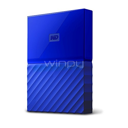Disco duro portátil Western Digital My Passport de 1TB (USB 3.0, Azul)