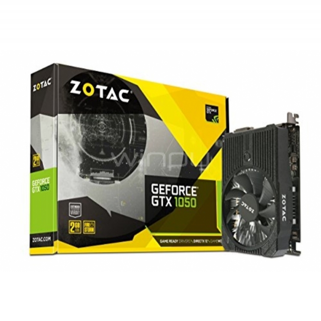 Tarjeta de Vídeo ZOTAC Nvidia Geforce GTX 1050 de 2GB GDDR5