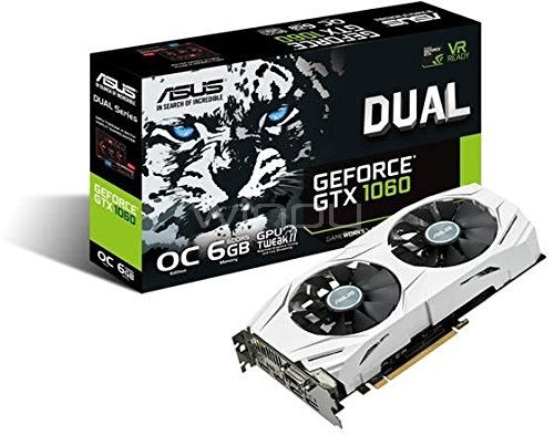 Asus NVIDIA GeForce GTX 1060 6 GB (Dual-GTX1060-O6G)