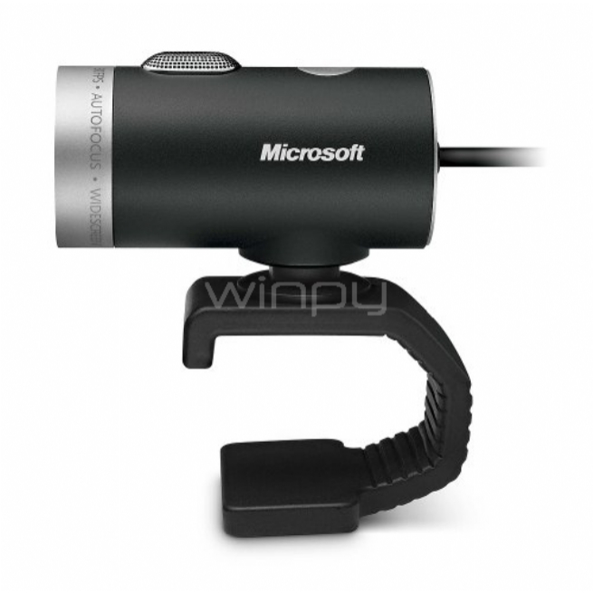 webcam microsoft lifecam cinema (720p @30fps, enfoque automático, micrófono)