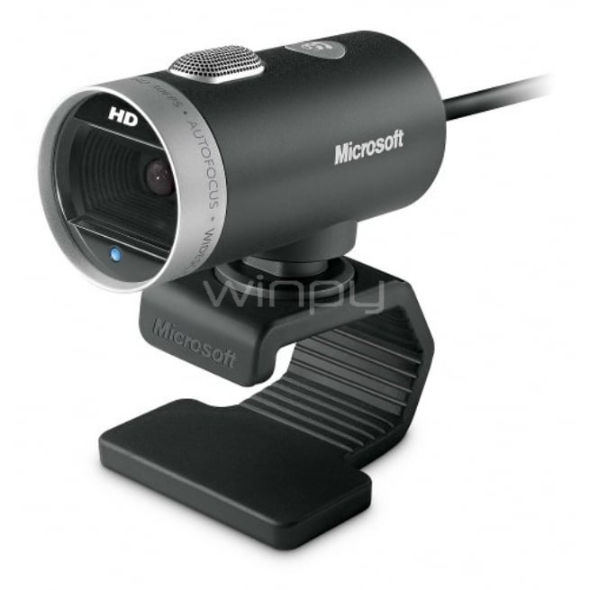 webcam microsoft lifecam cinema (720p @30fps, enfoque automático, micrófono)