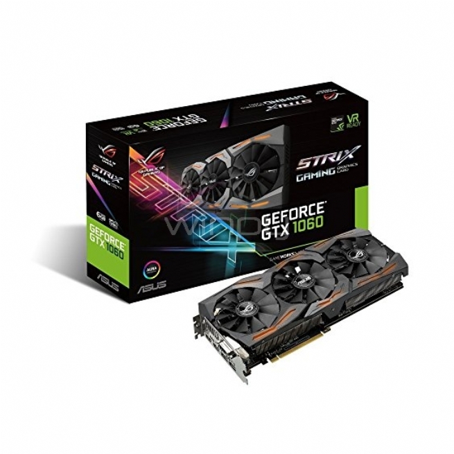 Tarjeta de Video Asus Nvidia GeForce GTX 1060 6GB GAMING (STRIX-GTX1060-6G-GAMING)