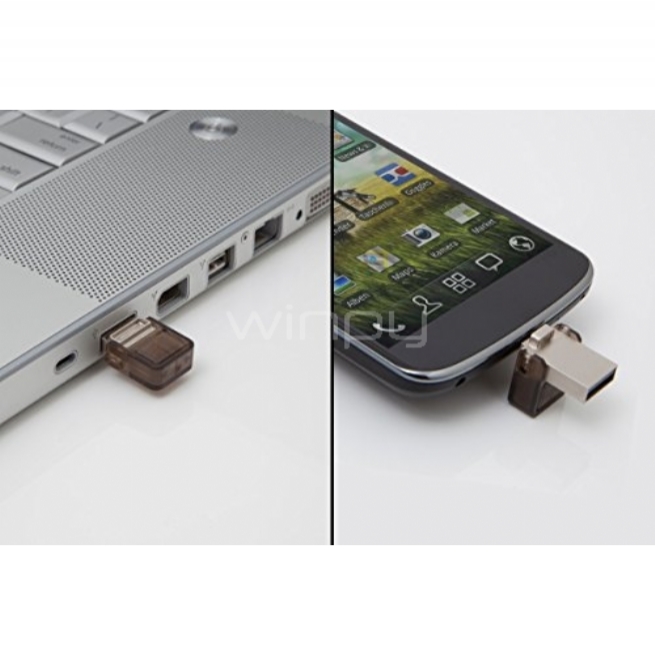 Memoria USB de 32 GB Kingston DTDUO/32GB - marrón