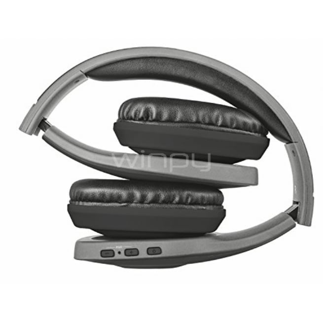 Auriculares inalámbricos Trust Urban Mobi con micrófono Bluetooth (negro/gris)
