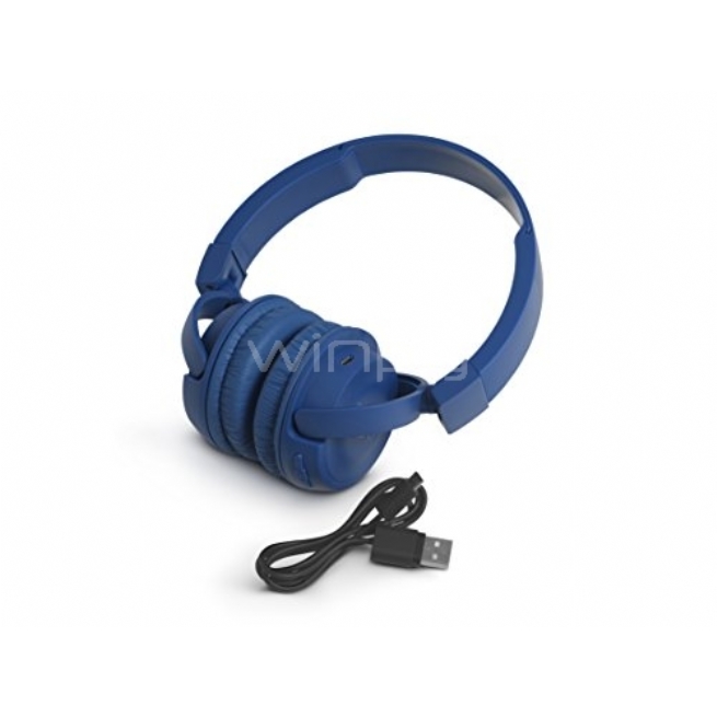 Auriculares supraaurales inalámbricos JBL T450BT color azul