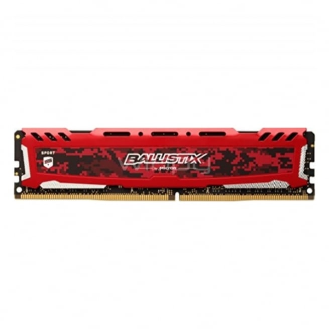 Ballistix Sport DDR4 32GB (16GBx2) レッド Memoria RAM Ballistix Sport LT de 16GB (2400MHz, DDR4, RED, DIMM