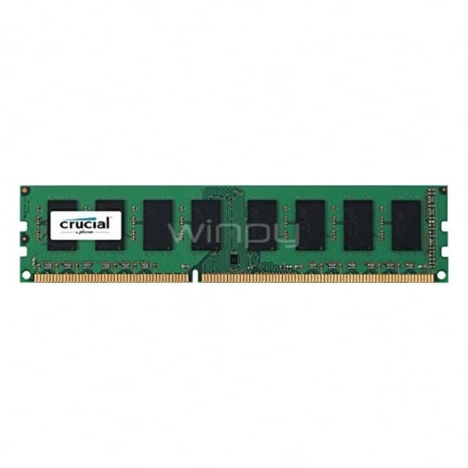 Memoria Crucial RAM de 2 GB DDR3, 1600 MHz UDIMM