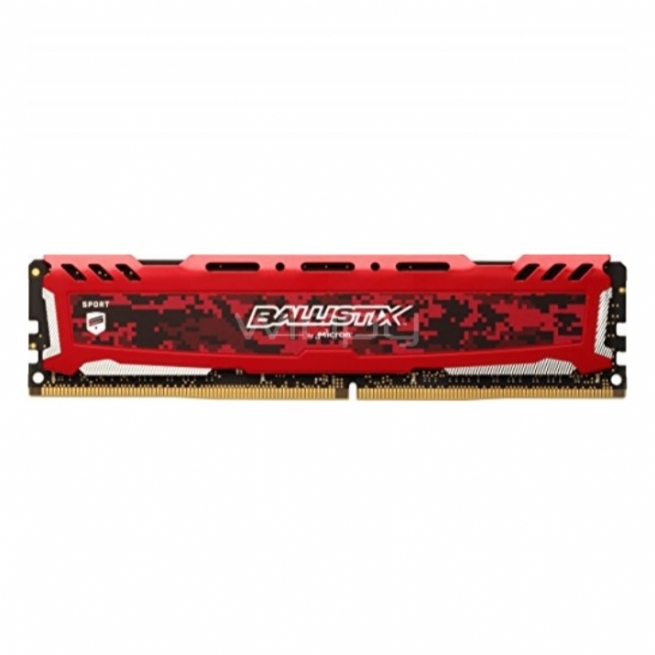 Memoria RAM Ballistix Sport LT de 4GB (2400MHz, DDR4, RED, DIMM)