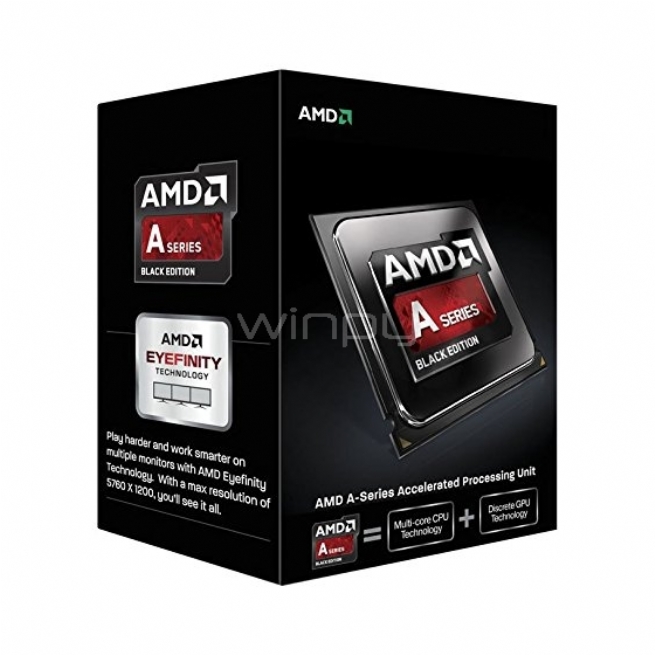 Procesador AMD A8 7670K Black Edition Godavari Quad Core 3,6 GHz (AD767KXBJCSBX)