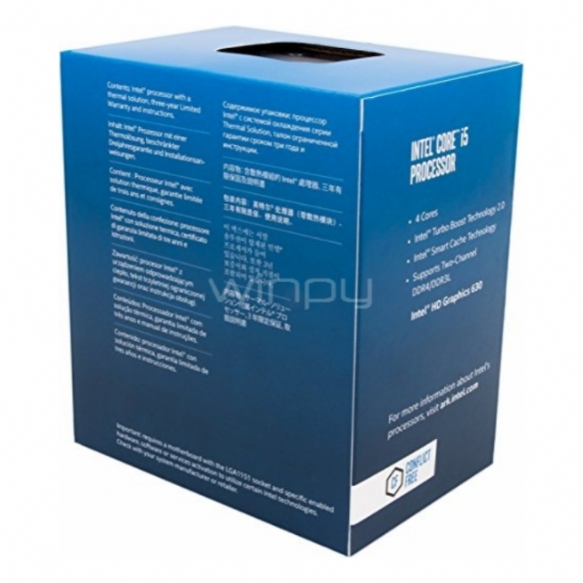 Procesador Intel Core i5-7500 Kaby Lake - BX80677I57500 - Winpy.cl