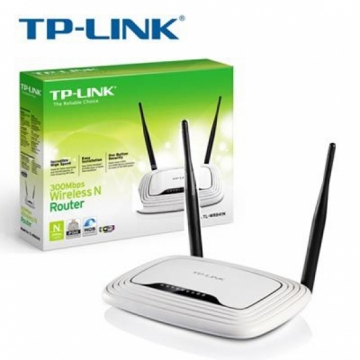 Router TP-Link 300 Mbps 4 puertos LAN doble antena 5dbi (TL-WR841N)