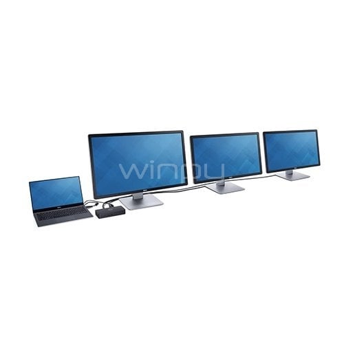 Base de acoplamiento Dell D3100 con soporte 4K (hasta 3 monitores, HDMI, USB, RJ45)