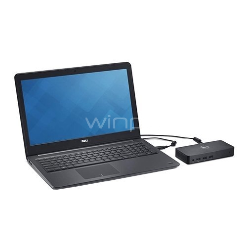 Base de acoplamiento Dell D3100 con soporte 4K (hasta 3 monitores, HDMI, USB, RJ45)