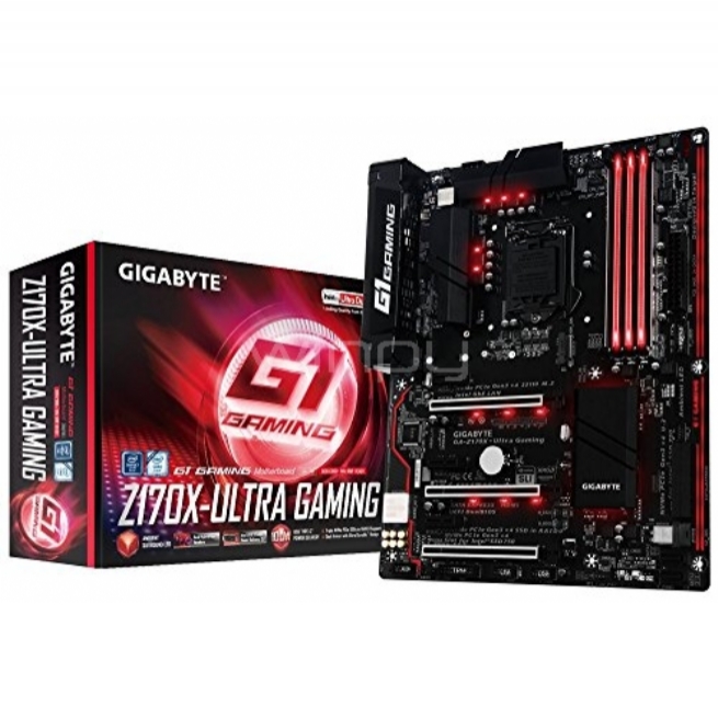 Tarjeta Madre Gigabyte GA-Z170X-Ultra Gaming (LGA1151 - DDR4 2133-3866MHz - ATX)
