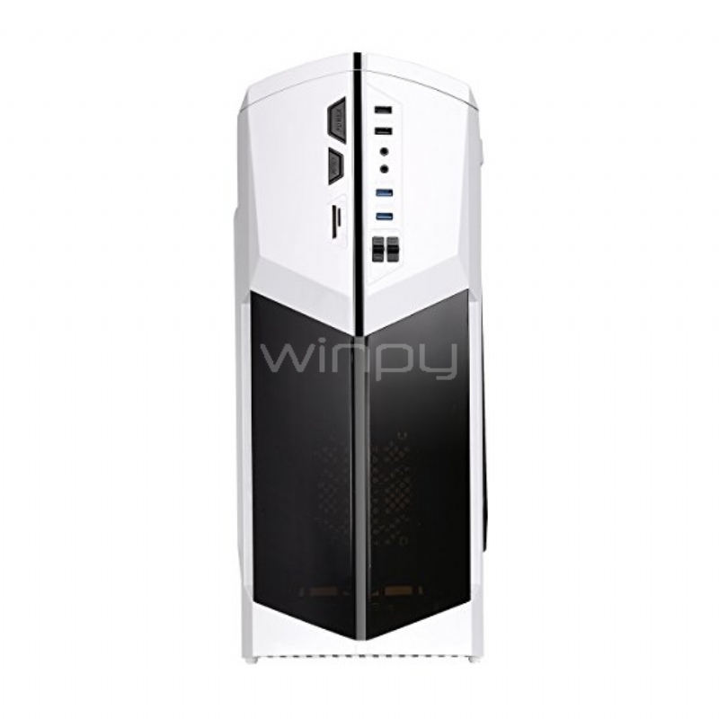 Gabinete Gamer Thermaltake Versa N21 (ATX, Fuente 500Watts, Ventana, Snow)