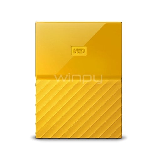 Disco duro portátil Western Digital My Passport de 1TB (USB 3.0, Amarillo)