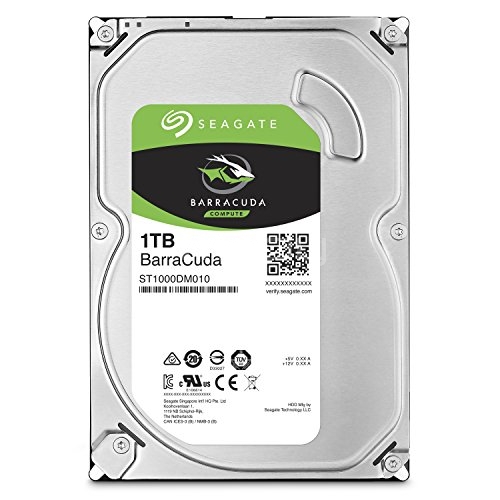 Disco duro Seagate BarraCuda de 1TB (SATA, 7200rpm, 64MB cache, Formato 3.5)