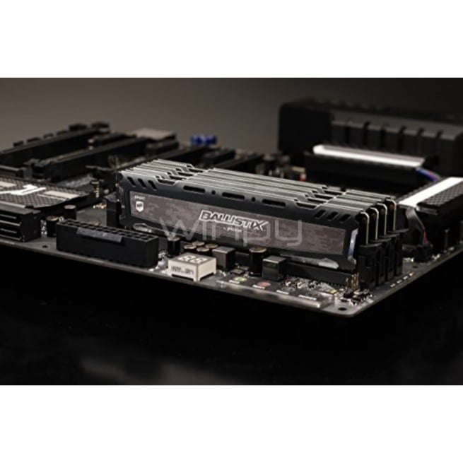 Memoria RAM Ballistix Sport LT de 16GB (2400MHz, DDR4, GREY, DIMM