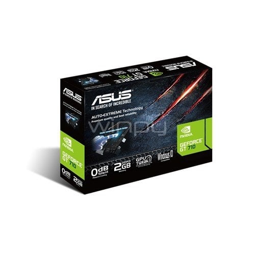 Tarjeta gráfica ASUS 710-2-SL-CSM - NVIDIA GeForce GT 710 2GB