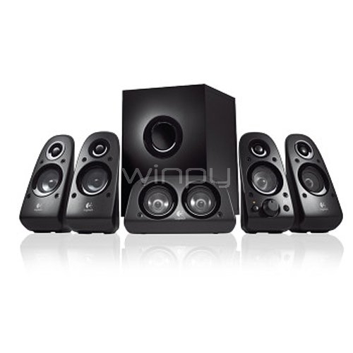 Subwoofer Logitech Z506 (Sistema de Audio 5,1 de 75 vatios, negro)