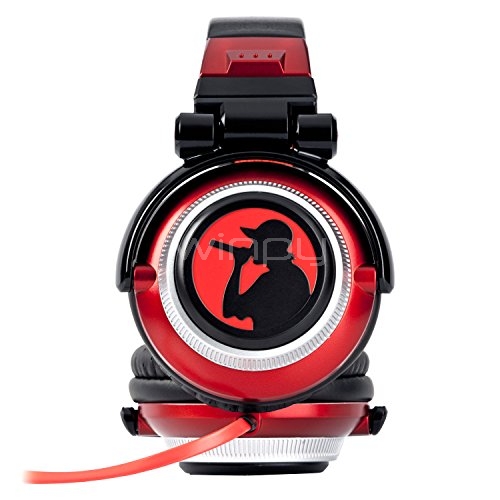 Auriculares Energy Sistem DJ 700 Porta Edition - ajustables, color negro/rojo