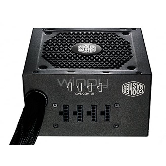 Fuente de Poder Cooler Master 450W Certificada 80+ Bronze (ATX, Modular)