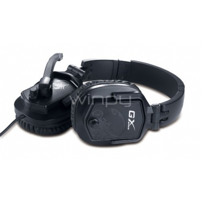 Audífonos Gamer Genius GX-Gaming LYCHAS HS-G550 (Micrófono - Jack 3,5 - Negro/Metalico)