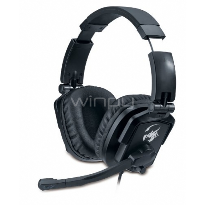 Audífonos Gamer Genius GX-Gaming LYCHAS HS-G550 (Micrófono - Jack 3,5 - Negro/Metalico)