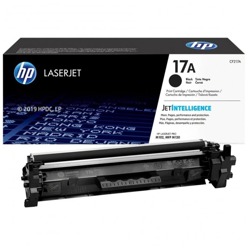 Cartucho de tóner Original HP LaserJet 17A negro - Tóner 1,6K, color negro