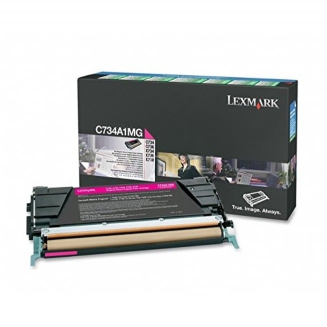 Cartucho de tóner Magenta Lexmark C734A1MG -