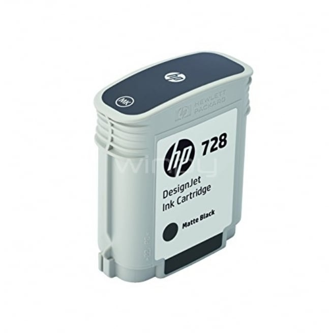 Cartucho de tinta DesignJet HP 728 de 69 ml negro mate (F9J64A) - Winpy.cl