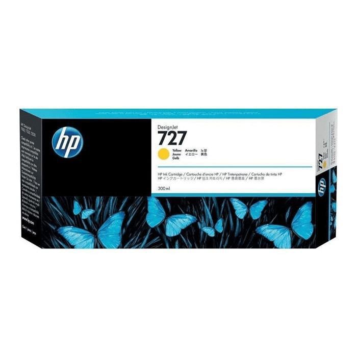 Cartucho de tinta HP 727 DesignJet amarillo de 300 ml (F9J78A)