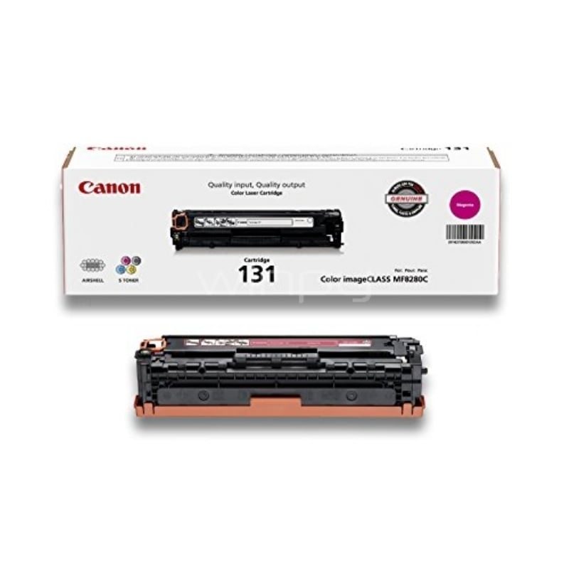 Tóner Canon para impresoras láser 131 Magenta (Cartucho, imageCLASS)