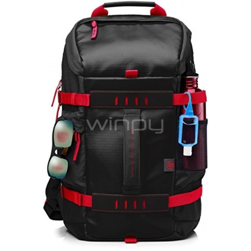 Mochila roja/negra Odyssey HP de 15,6 (X0R83AA)