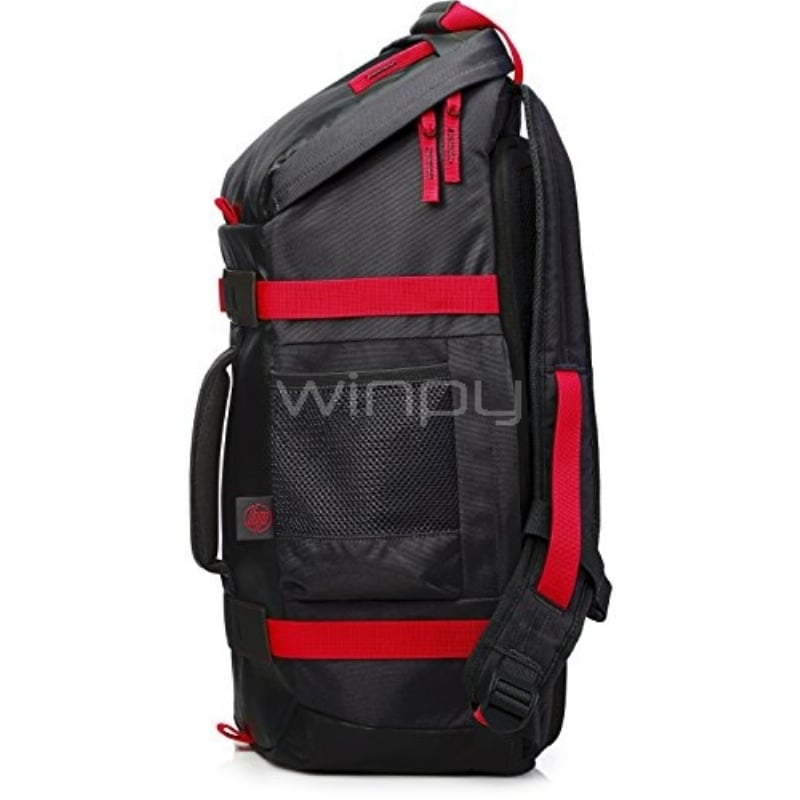 Mochila roja/negra Odyssey HP de 15,6 (X0R83AA)