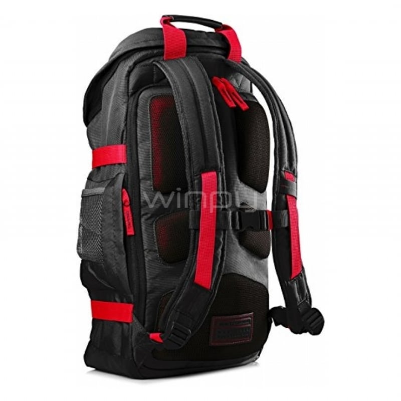 Mochila roja/negra Odyssey HP de 15,6 (X0R83AA)