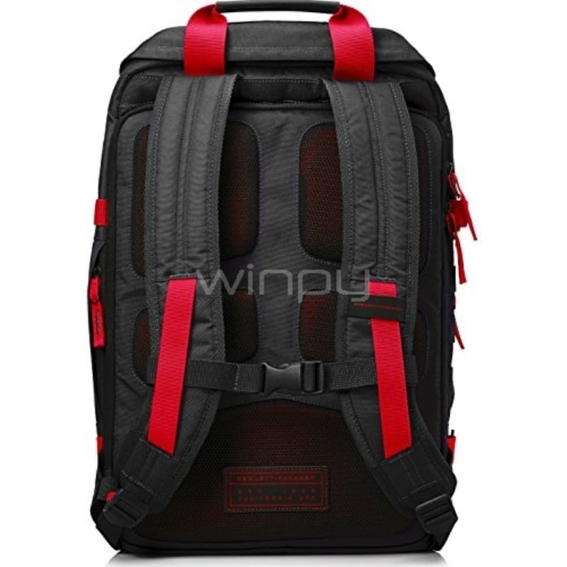 Mochila roja/negra Odyssey HP de 15,6 (X0R83AA)