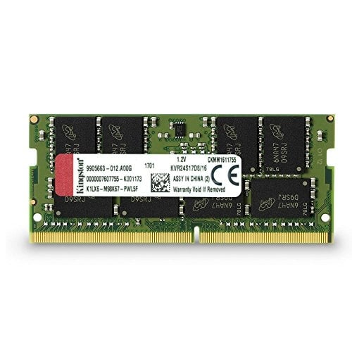 Memoria Kingston ValueRAM de 16GB (DDR4, 2400MHz, SoDIMM, CL17