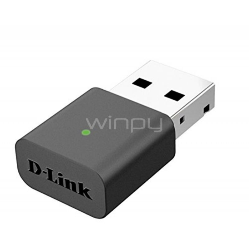 Mini adaptador de red D-Link DWA-131 (USB 2.0, 300 Mbps, 802.11n/b/g, 2.4 GHz)