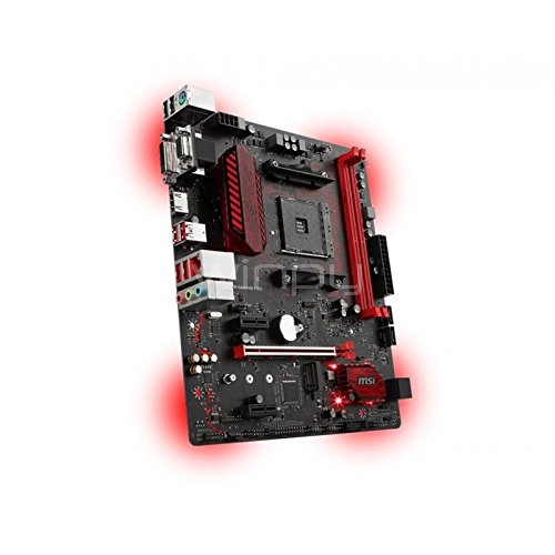 Placa Madre MSI B350M Gaming PRO (AM4, DDR4 1866-3200 MHz, M2, RGB, mATX)